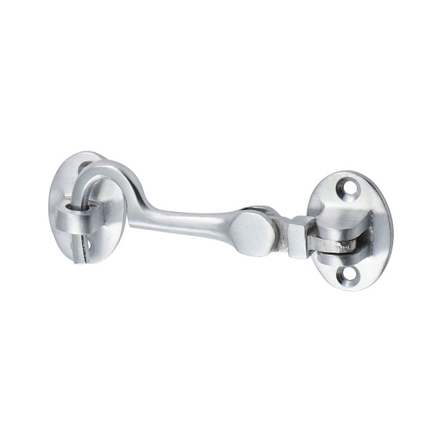 This is an image of Timco - Cabin Hook - Satin Chrome 75mm (1 Each TIMpac) 200123P