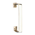 This is an image of Timco - Oval Grip Pull Handle - Polished Brass 228mm (1 Each Bag) 200155