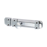 This is an image of Timco - Contract Flat Section Bolt - Satin Chrome 135 x 30mm (1 Each Bag) 200176