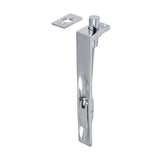 This is an image of Timco - Lever Action Flush Bolt - Polished Chrome 150 x 19mm (1 Each TIMpac) 200195P