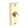 This is an image of Timco - Traditional Door Bell Push - Polished Brass 80 x 31 (1 Each Bag) 200213