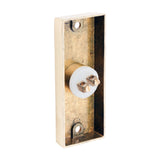 This is an image of Timco - Traditional Door Bell Push - Polished Brass 80 x 31 (1 Each Bag) 200213