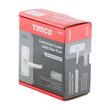 This is an image of Timco - Contractors Lever Latch Door Pack - Satin Anodised Aluminium 103 x 40 (1 Pairs Box) 200235