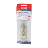 This is an image of Timco - Architectural Flat Section Bolt - Polished Brass 100 x 35mm (1 Each TIMpac) 200236P