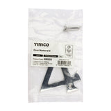 This is an image of Timco - Door Numeral 4 - Polished Chrome 75mm (1 Each Bag) 200255