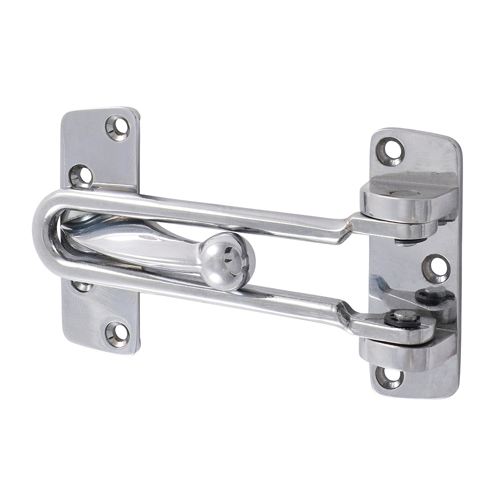 This is an image of Timco - Door Restrictor - Polished Chrome 107mm (1 Each Bag) 200258