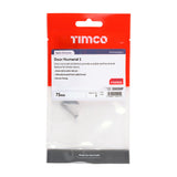 This is an image of Timco - Door Numeral 1 - Satin Chrome 75mm (1 Each TIMpac) 200280P