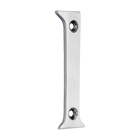 This is an image of Timco - Door Numeral 1 - Satin Chrome 75mm (1 Each Bag) 200280