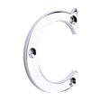 This is an image of Timco - Door Letter C - Polished Chrome 65mm (1 Each TIMpac) 200303P