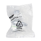 This is an image of Timco - Contractors Lever Lock Handles - Satin Anodised Aluminium 154 x 40 (2 Pieces Bag) 200304BX