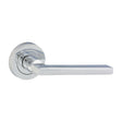 This is an image of Timco - Radmore Lever On Rose Handles - Polished Chrome 51mm (1 Pairs Blister Pack) 200318
