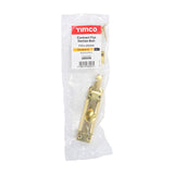 This is an image of Timco - Contract Flat Section Bolt - Polished Brass 110 x 25mm (1 Each Bag) 200336