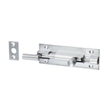 This is an image of Timco - Necked Barrel Bolt - Satin Chrome 75 x 25mm (1 Each TIMpac) 200367P