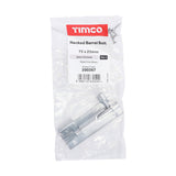 This is an image of Timco - Necked Barrel Bolt - Satin Chrome 75 x 25mm (1 Each Bag) 200367