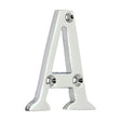 This is an image of Timco - Door Letter A - Polished Chrome 60mm (1 Each Bag) 200370