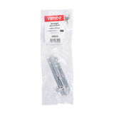 This is an image of Timco - Straight Barrel Bolt - Satin Chrome 100 x 25mm (1 Each Bag) 200379
