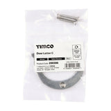 This is an image of Timco - Door Letter C - Satin Chrome 65mm (1 Each Bag) 200386
