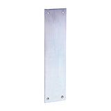 This is an image of Timco - Finger Plate - Satin Chrome 305 x 76 (1 Each TIMbag) 200416P