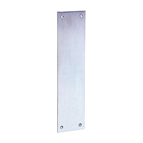 This is an image of Timco - Finger Plate - Satin Chrome 305 x 76 (1 Each Bag) 200416