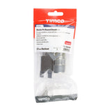 This is an image of Timco - Quick Fit Round Deadbolt - Nickel 76 case / 57 backset (1 Each TIMpac) 200418P