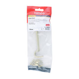 This is an image of Timco - Cabin Hook - Polished Brass 150mm (1 Each TIMpac) 200436P
