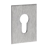 This is an image of Timco - Euro Profile Self-Adhesive Escutcheon - Oblong - Satin Stainless Steel 65 x 47 (1 Each TIMpac) 200439P