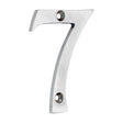 This is an image of Timco - Door Numeral 7 - Satin Chrome 75mm (1 Each TIMpac) 200486P