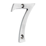 This is an image of Timco - Door Numeral 7 - Satin Chrome 75mm (1 Each TIMpac) 200486P
