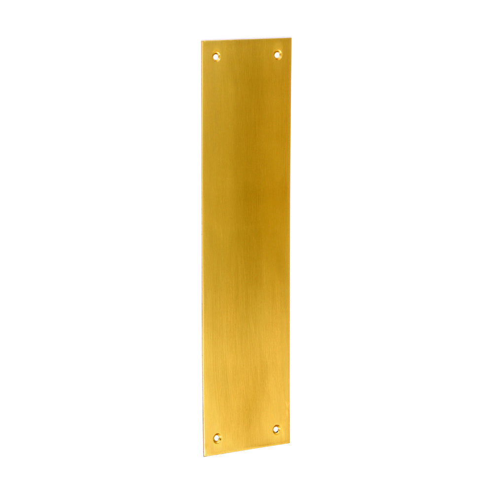 This is an image of Timco - Finger Plate - Polished Brass 305 x 76 (1 Each TIMbag) 200488P