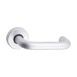 This is an image of Timco - Contractors Lever On Rose Handles - Satin Anodised Aluminium 52mm (1 Pairs Blister Pack) 200515