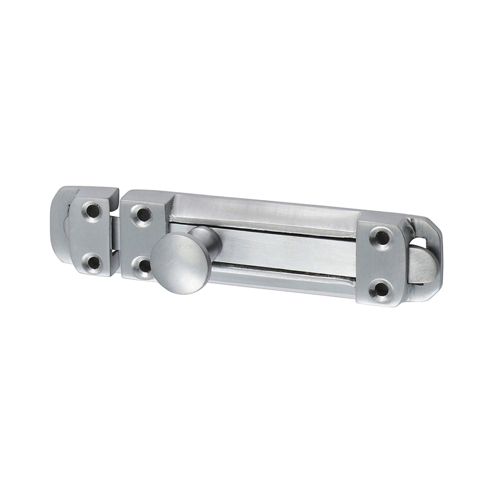 This is an image of Timco - Contract Flat Section Bolt - Satin Chrome 110 x 25mm (1 Each TIMpac) 200522P