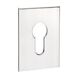This is an image of Timco - Euro Profile Self-Adhesive Escutcheon - Oblong - Polished Stainless Steel 65 x 47 (1 Each TIMpac) 200546P