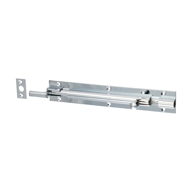 This is an image of Timco - Necked Barrel Bolt - Polished Chrome 150 x 25mm (1 Each Bag) 200555