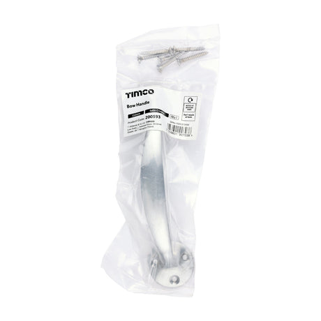 This is an image of Timco - Bow Handle - Satin Chrome 152mm (1 Each Bag) 200593