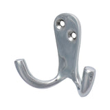 This is an image of Timco - Double Robe Hook - Polished Chrome 47 x 24mm (1 Each TIMpac) 200611P