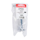 This is an image of Timco - Projection Door Stop - Polished Chrome 70mm (1 Each Bag) 200624