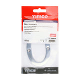 This is an image of Timco - Door Numeral 0 - Polished Chrome 81mm (1 Each TIMpac) 200641P