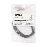 This is an image of Timco - Door Numeral 0 - Polished Chrome 81mm (1 Each Bag) 200641