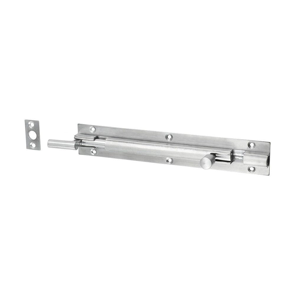 This is an image of Timco - Necked Barrel Bolt - Satin Chrome 150 x 25mm (1 Each Bag) 200645