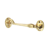 This is an image of Timco - Cabin Hook - Polished Brass 100mm (1 Each Bag) 200665