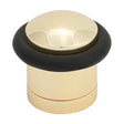 This is an image of Timco - Cylinder Door Stop - Polished Brass 41mm (1 Each TIMpac) 200668P