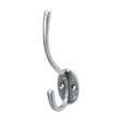 This is an image of Timco - Hat & Coat Hook - Polished Chrome 125 x 32mm (1 Each Bag) 200674