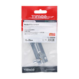 This is an image of Timco - Necked Barrel Bolt - Polished Chrome 75 x 25mm (1 Each TIMpac) 200694P