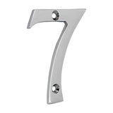This is an image of Timco - Door Numeral 7 - Polished Chrome 75mm (1 Each TIMpac) 200709P