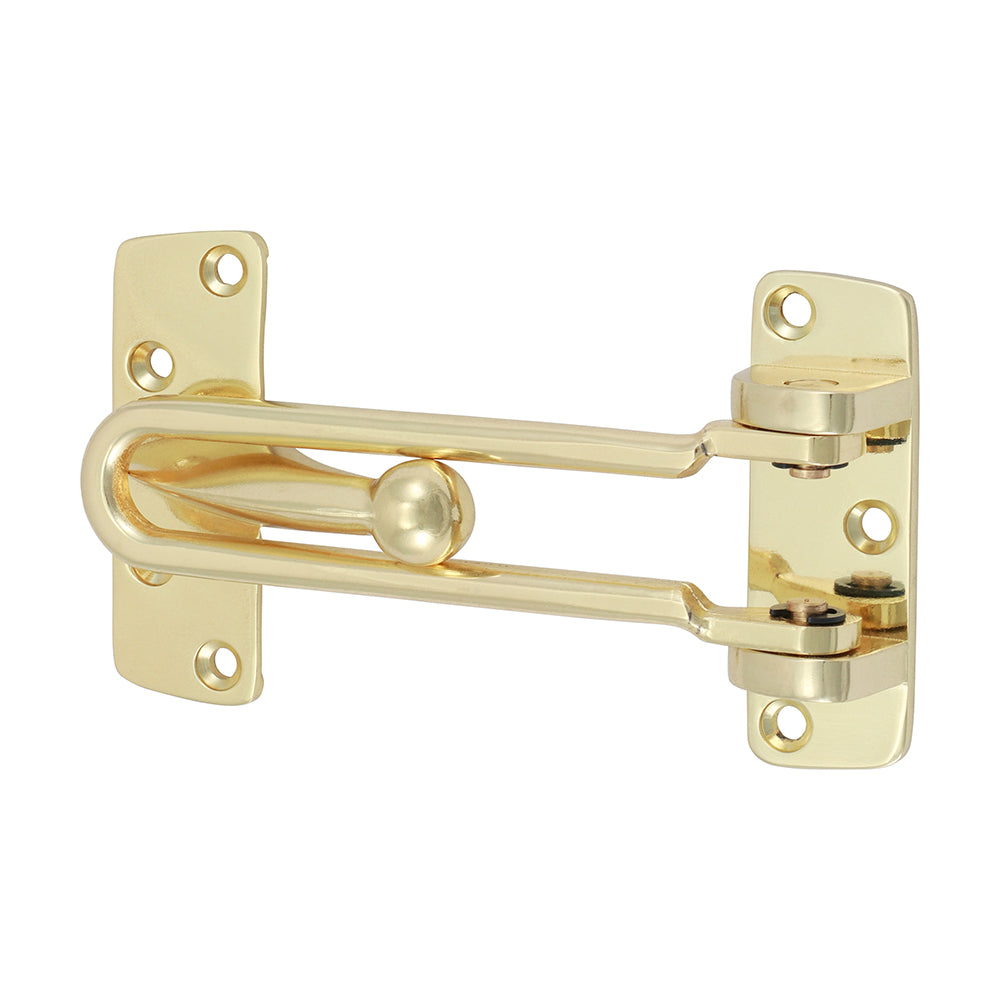 This is an image of Timco - Door Restrictor - Electro Brass 107mm (1 Each Bag) 200741
