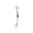 This is an image of Timco - Fleur De Lys Pull Handle - Polished Chrome 178mm (1 Each Bag) 200743