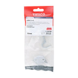 This is an image of Timco - Cabin Hook - Satin Chrome 100mm (1 Each TIMpac) 200749P