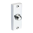 This is an image of Timco - Traditional Door Bell Push - Polished Chrome 80 x 31 (1 Each TIMpac) 200774P