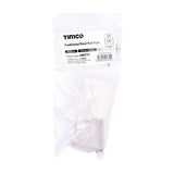 This is an image of Timco - Traditional Door Bell Push - Polished Chrome 80 x 31 (1 Each Bag) 200774