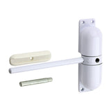 This is an image of Timco - Spring Door Closer - Epoxy White White (1 Each Box) 200798